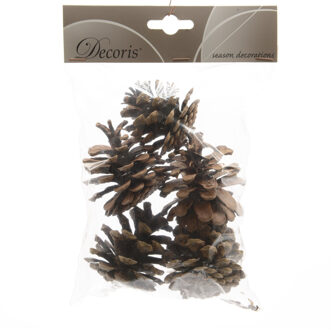 10x Bruine decoratie dennenappels 4 cm