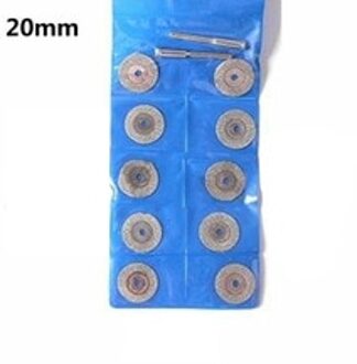 10x Diamantdoorslijpschijven Mini Zaagblad Roterende Wiel Slijpen Timmerwerk 50mm