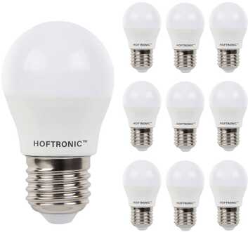 10x E27 LED Lamp - 4,8 Watt 470 lumen - 2700K Warm wit licht - Grote fitting - Vervangt 40 Watt - G45 vorm