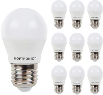 10x E27 LED Lamp - 4,8 Watt 470 lumen - 4000K neutraal wit licht - Grote fitting - Vervangt 40 Watt - G45 vorm