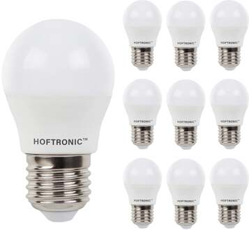 10x E27 LED Lamp - 4,8 Watt 470 lumen - 6500K daglicht wit licht - Grote fitting - Vervangt 40 Watt - G45 vorm