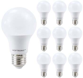 10x E27 LED Lamp - 8,5 Watt 806 lumen - 6500K Daglicht wit licht - Grote fitting - Vervangt 60 Watt