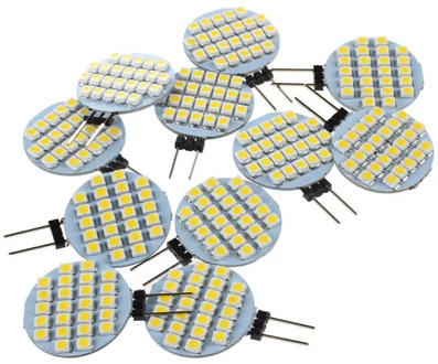 10x G4 SMD 24 LED Cabinet Marine Camper Car Bulb Lamp 12V Warm White Light