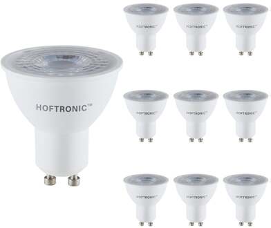 10x GU10 LED spot - 4,5 Watt 345 lumen - 38° - 2700K Warm wit licht - LED reflector - Vervangt 50 Watt