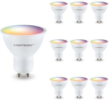 10x GU10 Smart LED lamp 120° WiFi + Bluetooth RGBWW
