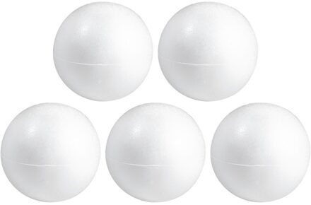 10x Hobby/DIY piepschuim bal/bol 15 cm halve schalen - Kerstballen maken - Knutselen basis materialen/hobby materiaal