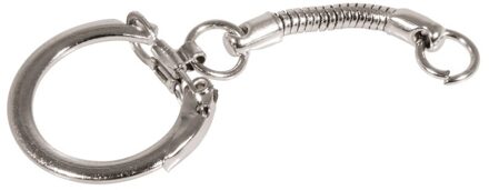 10x Hobby sleutelringen/sleutelhangers met ketting en clipsluiting - DIY sleutelhangers maken - Knutsel materiaal