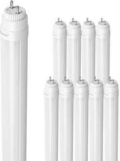 10x LED TL Buis 120cm - T8 G13 Fitting - 12/18 Watt 3600 lumen (200lm/W) - 6000K daglicht wit - Flikkervrij - Vervangt 150 Watt (150W/860) - Incl. Starter
