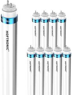 10x LED TL buis 60 cm 9 Watt 1260 Lumen 4000K Flikkervrij 140lm/W - 50.000 branduren - 5 jaar garantie - T8 (G13)