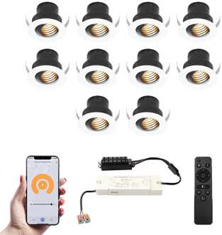 10x Medina - Mini LED spotjes 12V IP44 Wit