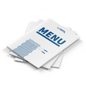 10x menukaarten met nietjes drukken (10 st) drukken