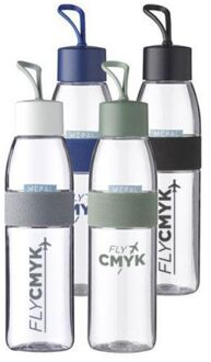 10x mepal waterfles ellipse 500 ml - rondom te bedrukken met jouw logo drukken