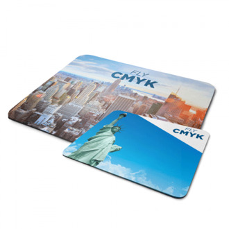 10x muismatten bedrukken met logo - handig voor op kantoor (10 st) drukken