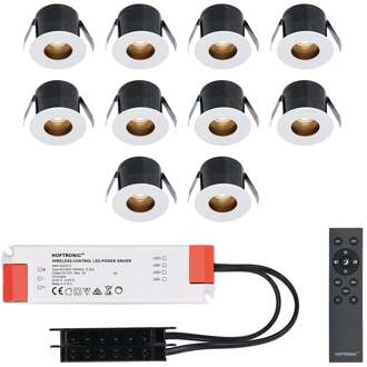 10x Olivia - Mini LED spotjes 12V IP44 Dimbaar via Wit