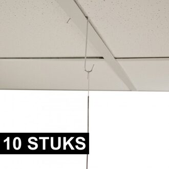 10x Plafond paneelhaken 8 cm