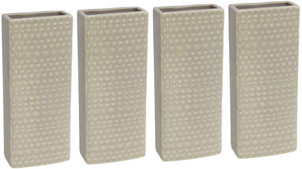 10x Radiator bak waterverdampers 17,7 cm - Rechthoekig Luna taupe- Waterverdampers voor de verwarming - Luchtvochtigheid verhogen