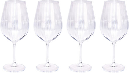 10x Rode wijnglazen 69 cl/690 ml van kristalglas - Kristalglazen - Wijnglas - Wijnen - Cadeau voor de wijnliefhebber