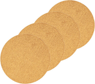 10x Ronde placemats/onderleggers goud met glitters 33 cm