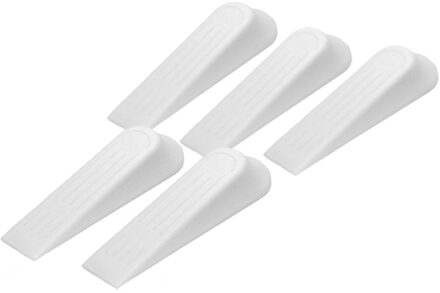 10x rubberen wiggen / deurstoppers wit - Deurstoppers