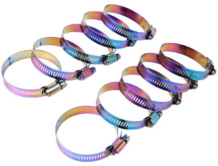 10X Rvs Fuel Line Pipe Slangklem Clip Drive Slangklem Wormwiel Clip Clamp Tube Voor Luchtslang waterleiding 4063mm