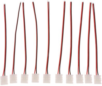 10x Solderless Led Clip Op Aansluitkabel Voor 5050/5630 Strepen