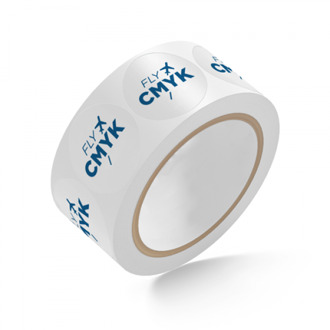 10x stickers op rol met logo - bepaal zelf het formaat en vorm drukken