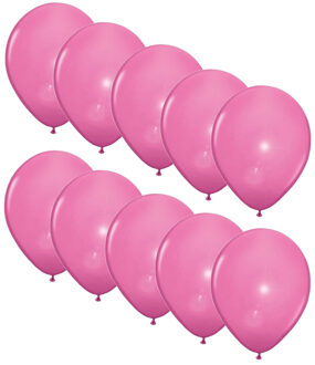 10x stuks Led lampjes/licht ballonnen lichtroze 27 cm
