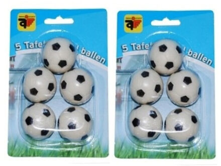 10x stuks tafelvoetbal ballen van 3 cm