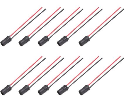 10x T10 W5W 501 505 507 Capless Wedge Bulb Houder Socket Fitting 6V/12V/24V %