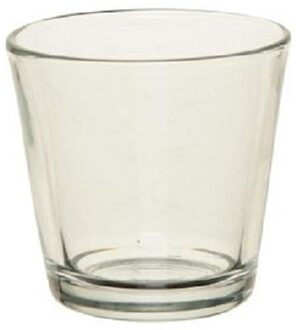 10x Theelichthouder transparant 7 cm - Action products