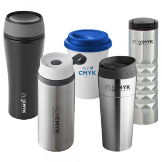 10x thermosbekers bedrukken met bedrijfsnaam drukken