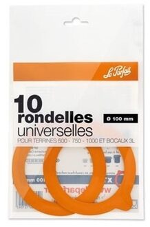 10x Weckpot inmaakringen rubber bruin 110 mm - Action products