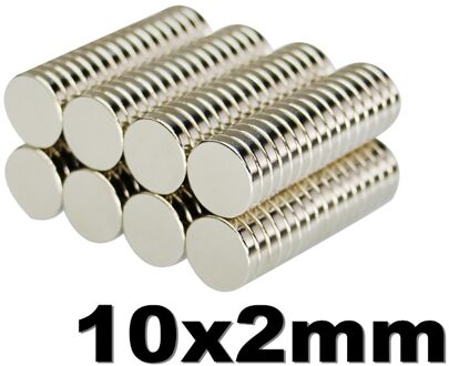 10X2 Sterke Neodymium Magneet Permanente N35 Ndfeb Super Krachtige Kleine Ronde Magnetische Magneten Disc 10 Mm X 2 Mm 50 Pcs