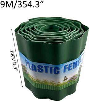 10X900Cm Plastic Tuin Gazon Getrimd Hek Gegolfd Rolling Path Decoratieve Ripple Shape Flexibele Gazon Binnenplaats Diy Path