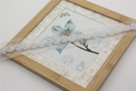 10y 2Cm Shabby Chiffon Roos Bloem Kant Trim Voor Diy Crafting Rompertjes Kleding Jurk Trimmen Home Decorations Naaien Leveringen wit