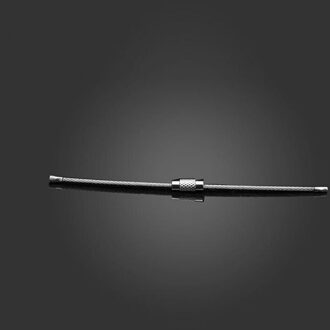 11/15/20 cm Roestvrij Staaldraad Sleutelhanger Cable Key Ring Outdoor Wandelen Klimmen Omhoog Gereedschap Ketting met lock 11cm