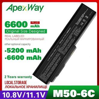11.1V Laptop Batterij N53SV Voor Asus N53 N61 N43 B43 X5M X64 Serie N53J N53JF N53JG N53JQ N61J N61Jq n61V N61Vg A32-M50 A32-N61 4400 MAh