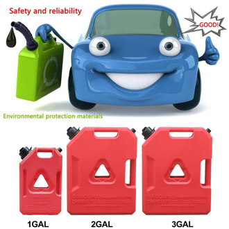 11.3L Fuel Tank Red Gas Cans Spare Fuel Tank Gas Can Plastic Gasoline Storage Container for SUV Car Motorcycle 1/2/3 Gallon
