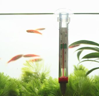 11 Cm Fish Tank Drijvende Zuignap Dompelpompen Thuis Temperatuur Testen Apparatuur Dierbenodigdheden Glazen Buis Aquarium Thermometer