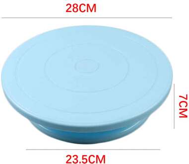 11 Inch Cake Draaitafel Roterende Anti-Slip Ronde Cake Stand Cake Decorating Gereedschap Cake Draaitafel Keuken Diy Pan bakken Tools 11duim blauw