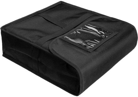 11 Inch Container Pizza Levering Zak Case Thermische Waterdicht Voedsel Opslag Verse Takeaway Picknick Doos Slijtvaste Geïsoleerde zwart