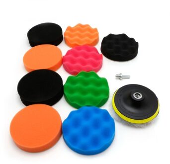 11 Pcs 3/4/5/6/7 inch Auto Buffing Spons Polijsten Pad kit Set Voor Auto Polijstmachine Buffer Auto-onderdelen 5 duim