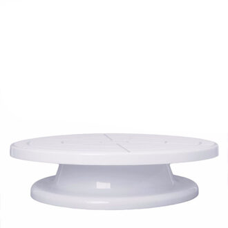 11 "Roterende Revolving Plaat Decorating Cake Draaitafel Keuken Display Stand Taart Kwartelplaat Decor Stand Platfor Wit C42