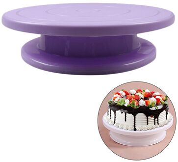 11 'Roterende Taart Draaitafel Taart Stand Spinner Voor Taart Decoratie Blauw paars