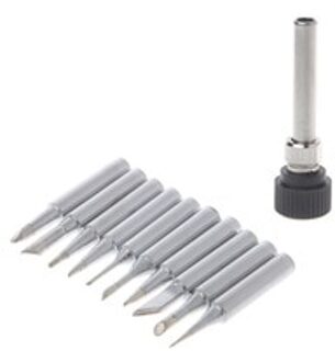 11 Stks/set 900M-T Soldeerbout Tips Loodvrij Voor Hakko 936 Lukey 852D 898d Saike Soldeerstation R06 Rental &