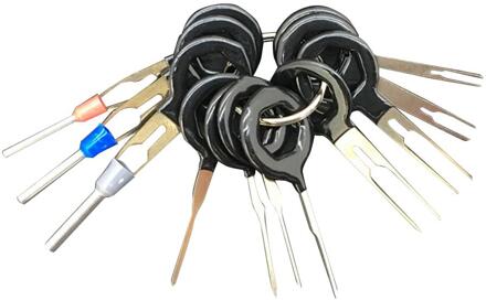 11 Stks/set Automotive Plug Terminal Verwijder Tool Set Key Pin Auto Elektrische Draad Crimp Connector Extractor Kit Auto Accessoires