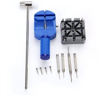 11 Stks/set Horloge Repareren Gereedschap Kit Duurzaam Horloge Riem Houder Pendrijvers Hamer Set Huishoudelijke Horloge Maker Gereedschap Kit