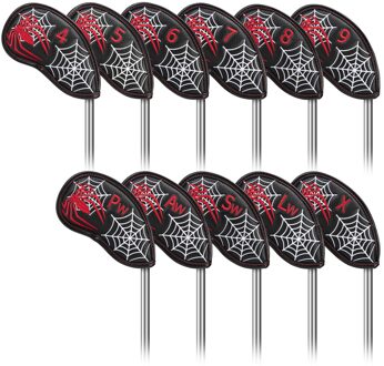 11 Stuk Golf Club Iron Headcover Met Borduurwerk Nummer Set Voor Alle Irons Hybrid Putters Protector Wiggen Covers Golfer