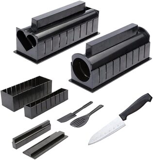 11 Stuks Sushi Maken Kit Diy Sushi Set Inclusief 4 Sushi Roll Mold Vormen Voor Thuis Restaurant