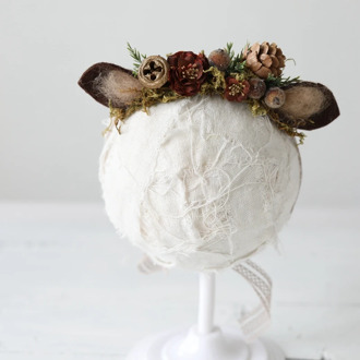 11 Style Cat Ear Headbands for Girls Newborn Photography Prop Baby Hair Accessories Photo Christmas Flower Tieback Halo Headband